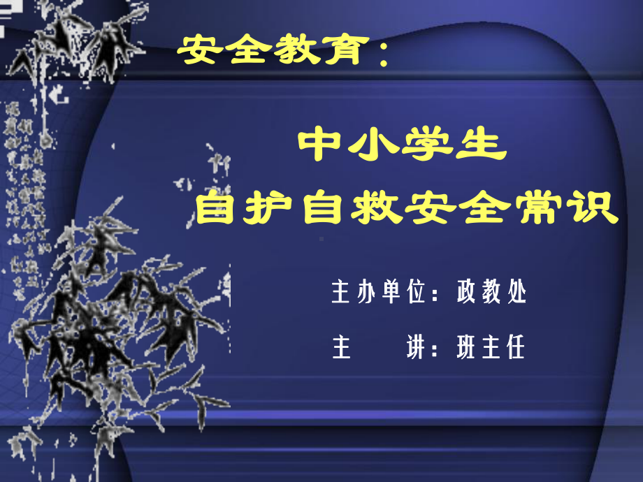 最新最全 中小学生安全常识 安全问题主题班会课件.ppt_第1页