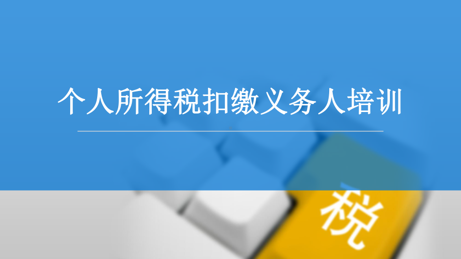 个人所得税扣缴义务人培训学习培训模板课件.ppt_第1页