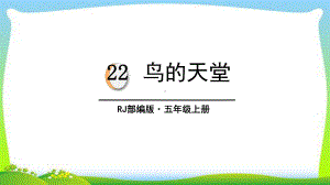 最新人教部编版五年级语文上册23鸟的天堂完美版课件.ppt