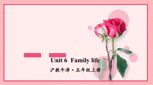 沪教牛津版五年级英语上册Unit 6 Family life课件.ppt（纯ppt,不包含音视频素材）