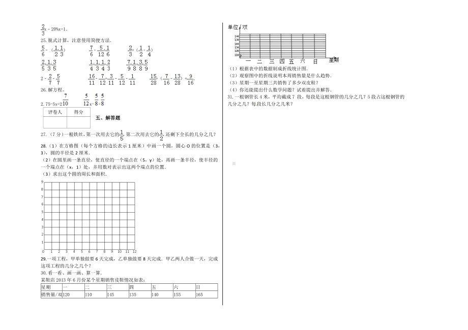 （能力提升）2021年五年级数学下册期末模拟卷（121）-苏教版(含解析）.docx_第2页