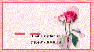 沪教牛津版五年级英语上册Unit 1 My future课件.ppt（纯ppt,不包含音视频素材）