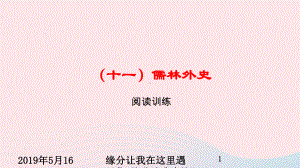 浙江省中考语文总复习十一儒林外史课件.ppt