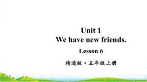 人教精通版五年级上学期Lesson6教学课件.pptx(纯ppt,无音视频)