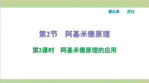 沪科版八年级下册物理 922 阿基米德原理的应用 课后习题重点练习课件.ppt