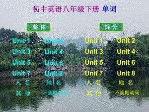 沪教牛津版初中英语八年级下册单词(电脑版)课件.ppt