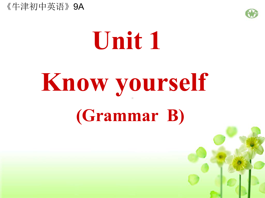 牛津译林版英语9A Unit1 Grammar B课件.ppt（纯ppt,不包含音视频素材）_第1页