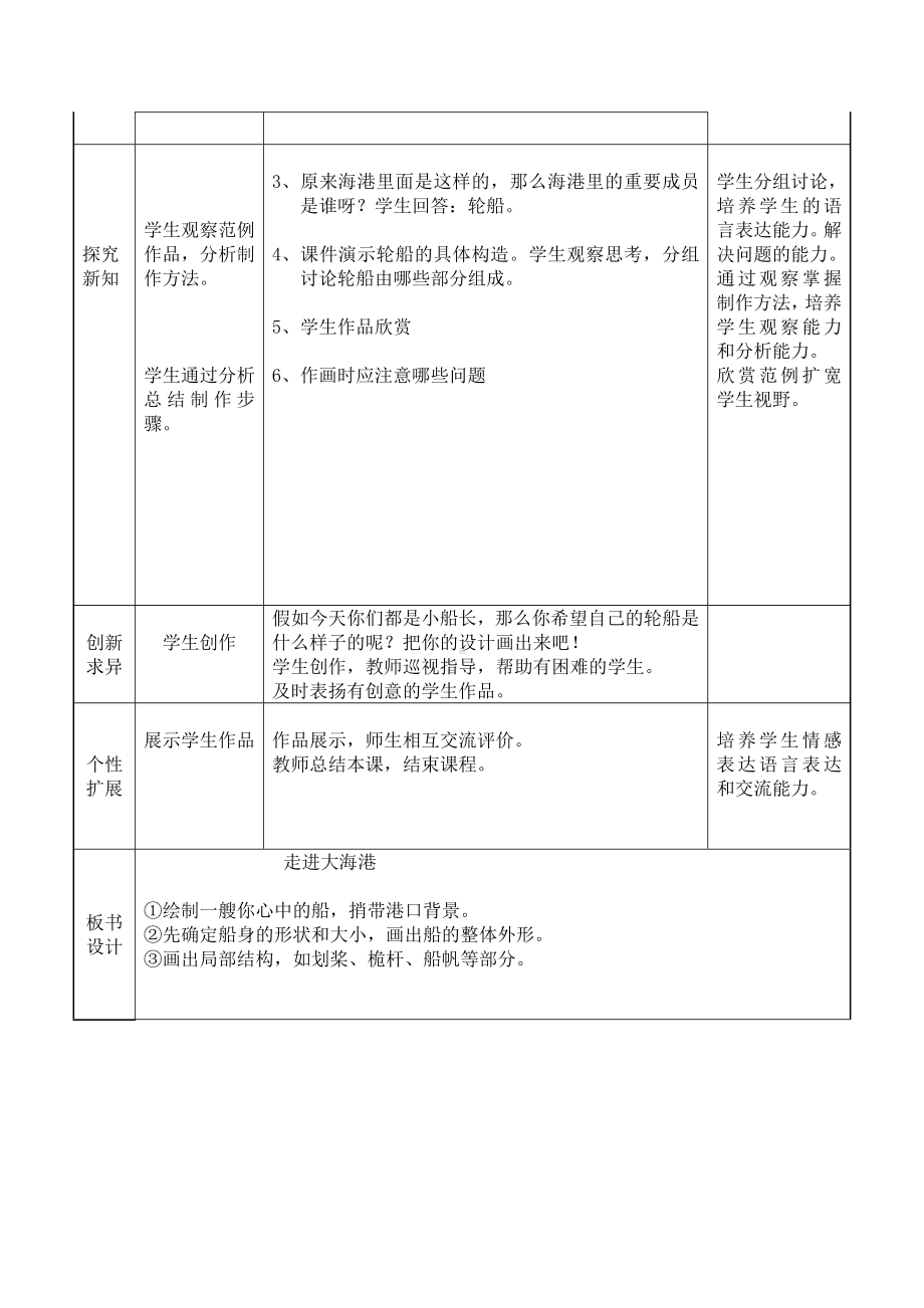 三年级上册美术教案-第6课 走进大海港｜辽海版.doc_第2页