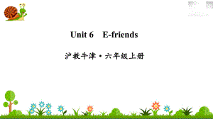 沪教牛津六年级英语上册Unit 6 E friends课件.ppt（纯ppt,不包含音视频素材）