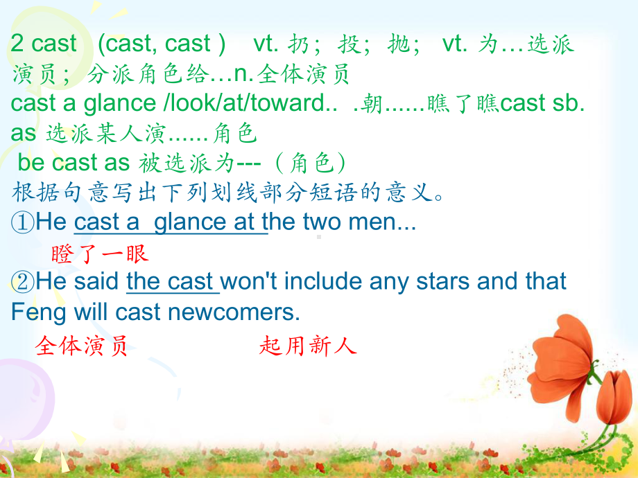 牛津高中英语模块八Unit2 Vocabulary(Welcome Grammar)课件.ppt（纯ppt,不包含音视频素材）_第3页