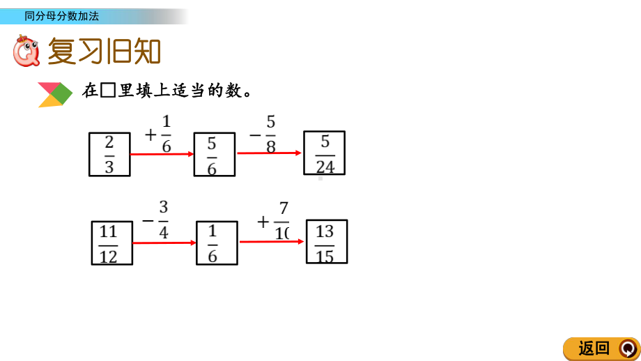 北京课改版数学五年级下册第五单元分数的加法和减法5.8练习十七.ppt_第2页