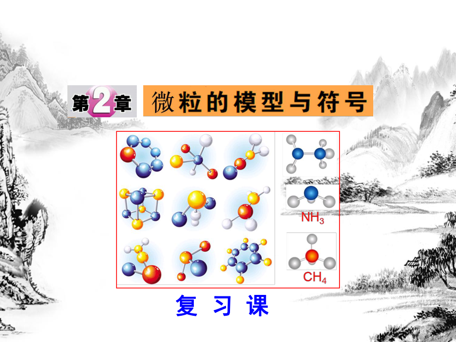 浙教版科学微粒的模型与符号复习课课件.ppt_第1页