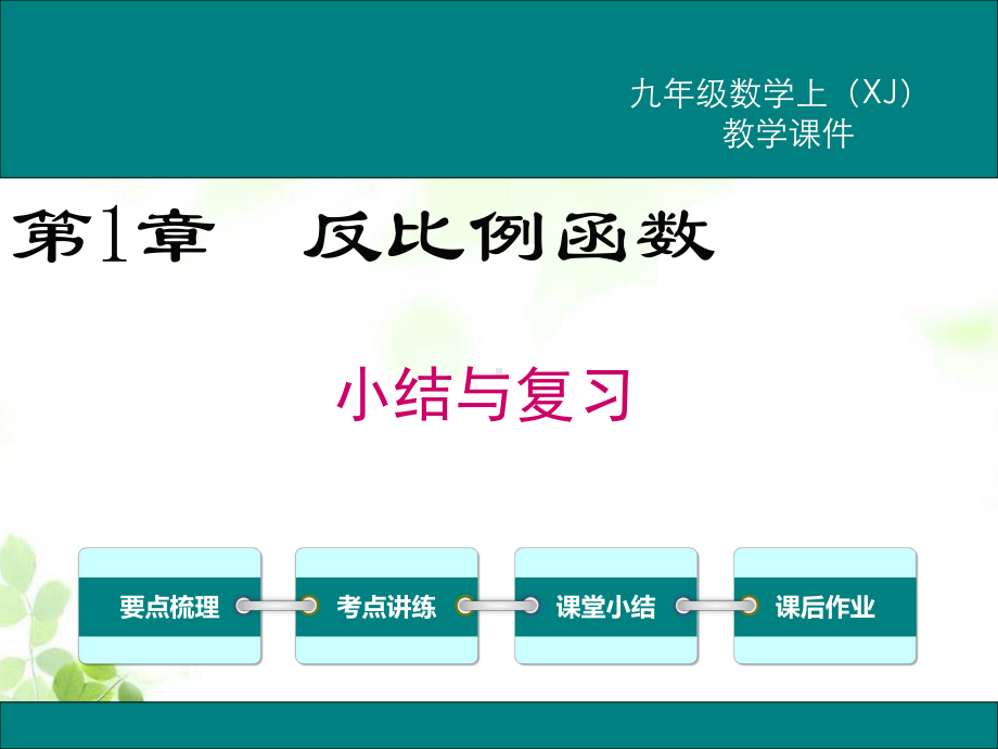 湘教版九年级上册数学第1章 小结与复习课件.ppt_第1页