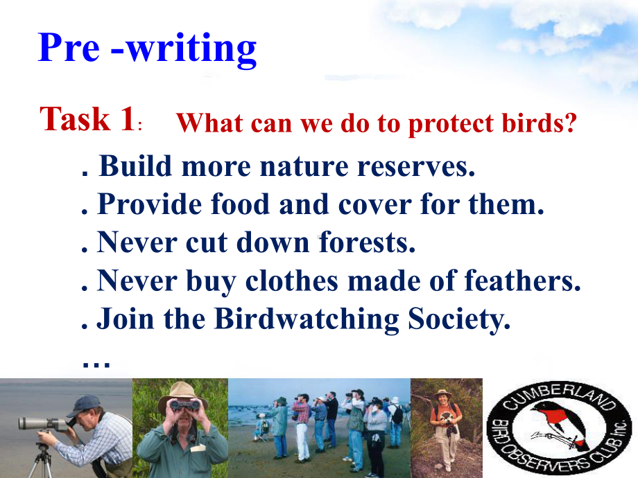 牛津译林版八年级英语上册《nit 6 BirdwatchingTask： Making an application》优质课课件-1.ppt_第3页