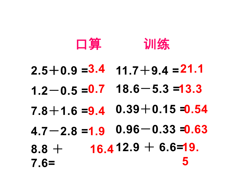 四年级数学下册课件-6.1 小数加减法 - 人教版（共18张PPT）.ppt_第1页