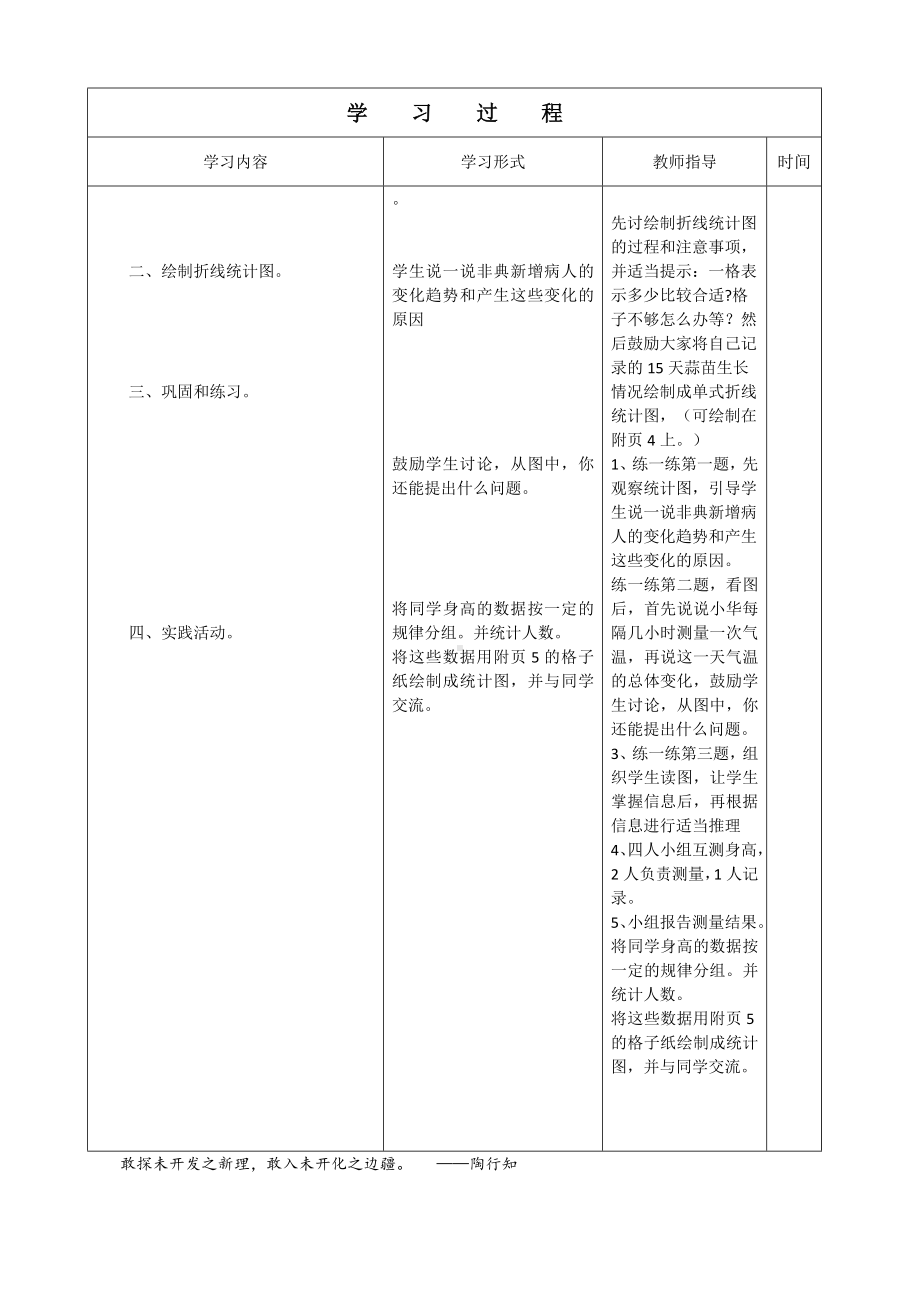 四年级数学下册教案-六数据的表示和分析-栽蒜苗（二）（认识折线统计图）北师大版.doc_第2页