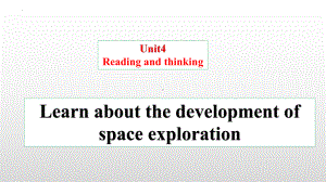 Unit 4 Reading and Thinking & Writing （ppt课件）-2022新人教版（2019）《高中英语》必修第三册.pptx