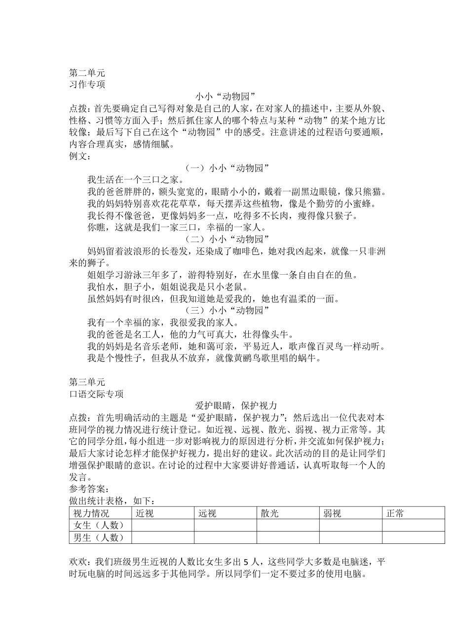 小学1-6年级语文四年级字词句阅读专项训练卷含答案口语交际与习作专项.pdf_第3页