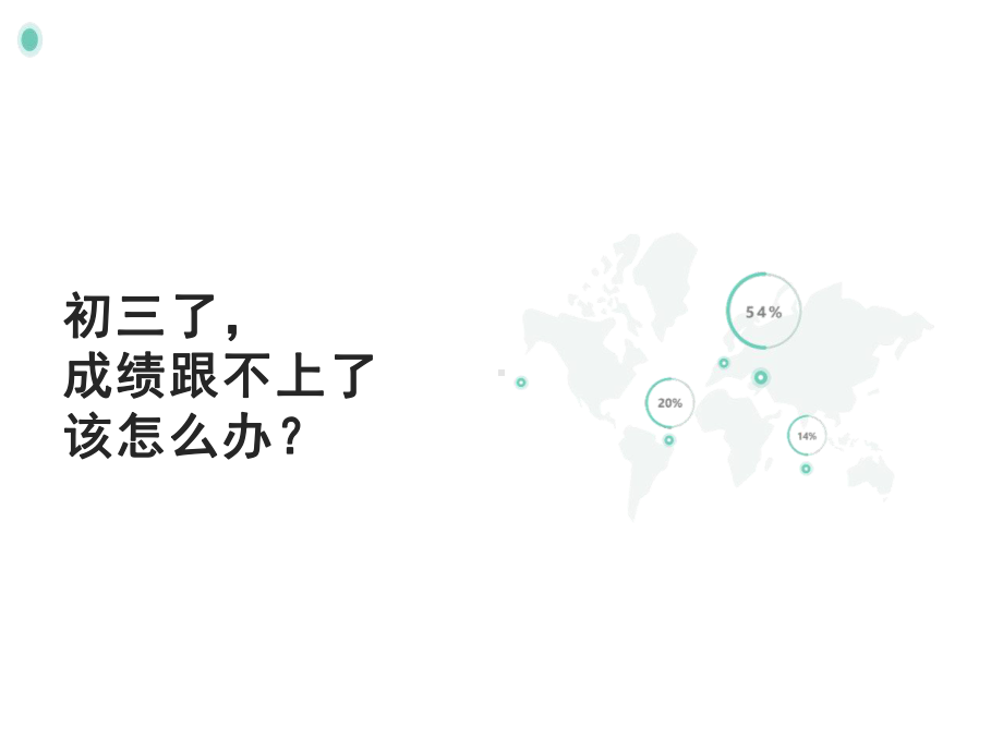 初三了成绩跟不上了该怎么办 主题班会ppt课件（共22张ppt）2022秋九年级上学期.ppt_第1页