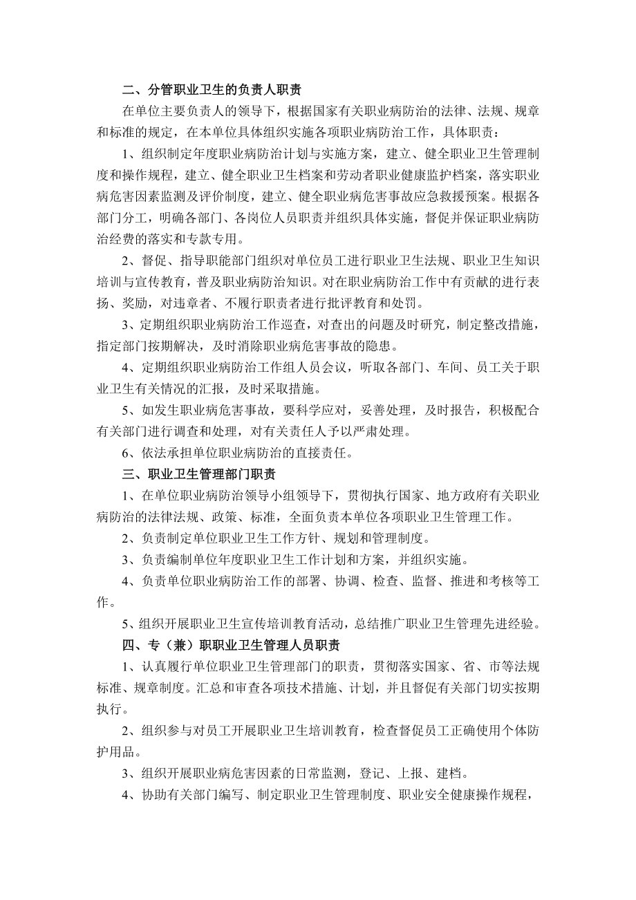 职业卫生管理制度及操作规程模板参考模板范本.doc_第2页