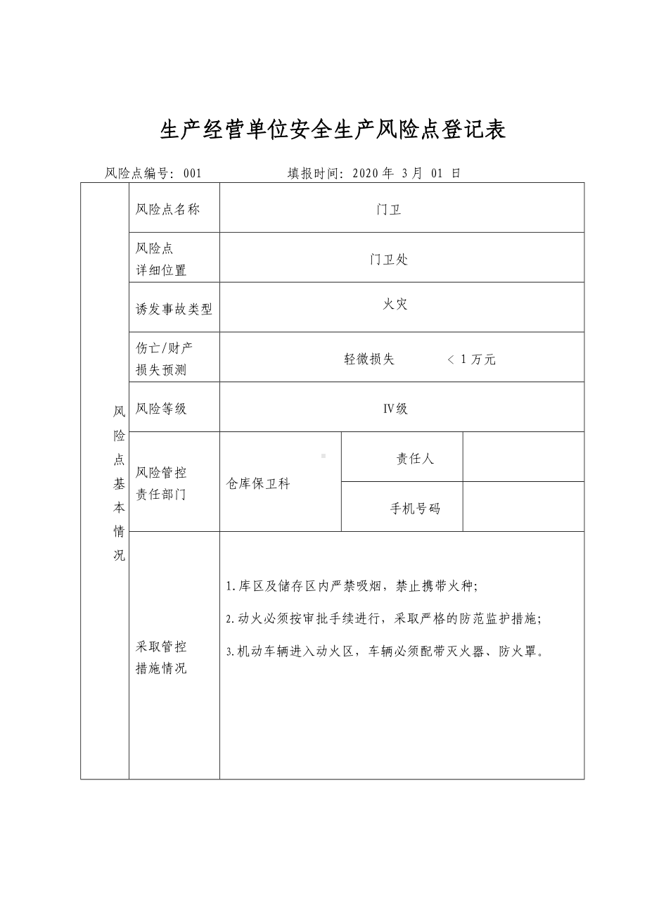 烟花爆竹企业风险安全生产风险点名册参考模板范本.doc_第3页