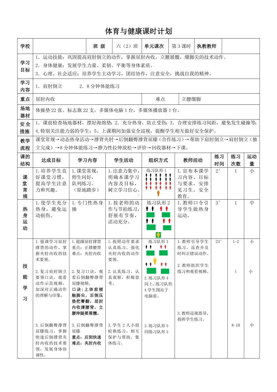 六年级下册体育教案8分钟体能练习-全国通用.doc_第1页