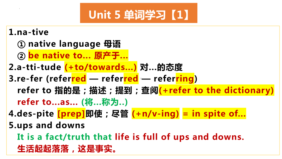 Unit 5 New Words Learning（ppt课件）-2022新人教版（2019）《高中英语》必修第一册.pptx_第3页