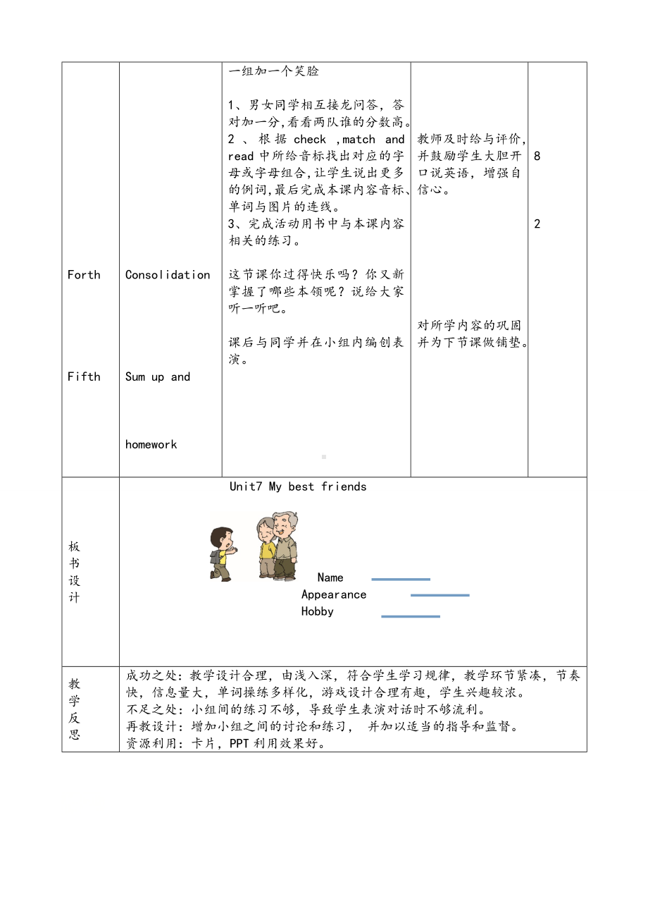 六年级下册英语教案-Unit 7 My best friend 辽师大版（三起）.docx_第2页