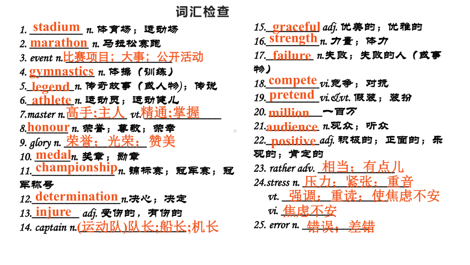 Unit 3 sports and fitness 语言点 （ppt课件）-2022新人教版（2019）《高中英语》必修第一册.pptx_第3页