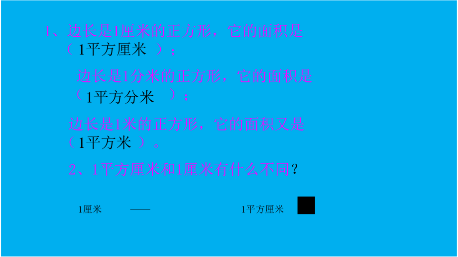 三年级下册数学课件-7.2.2 长方形正方形面积的计算｜冀教版 14张.pptx_第3页