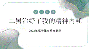 二舅治好了我的精神内耗作文素材课件（共38张PPT）.pptx