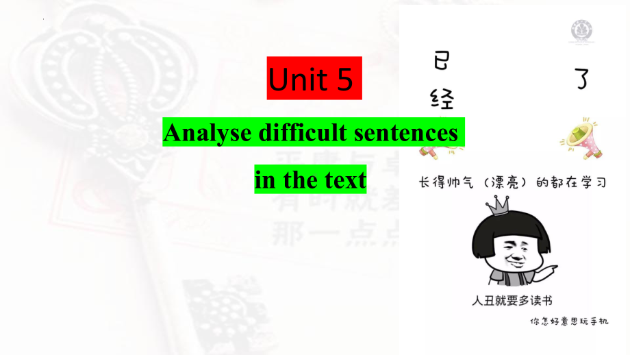 Unit 5 Reading and Thinking 知识点（ppt课件）-2022新人教版（2019）《高中英语》必修第一册.pptx_第1页