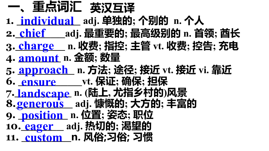 2022新人教版（2019）《高中英语》必修第二册Unit4单元基础知识自测 （ppt课件）.pptx_第3页