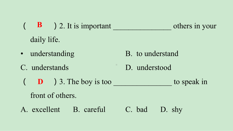 Unit 2 You should smile at her!.ppt（纯ppt,无音视频）_第3页