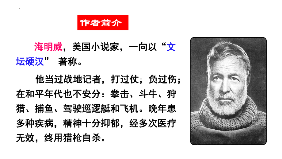 第一单元《桥边的老人》课件31张 2021-2022学年人教版高中语文选修《外国小说欣赏》.pptx_第2页