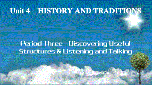 UNIT 4 Period 3 Discovering Useful Structures & Listening and Talking（ppt课件）-2022新人教版（2019）《高中英语》必修第二册.ppt