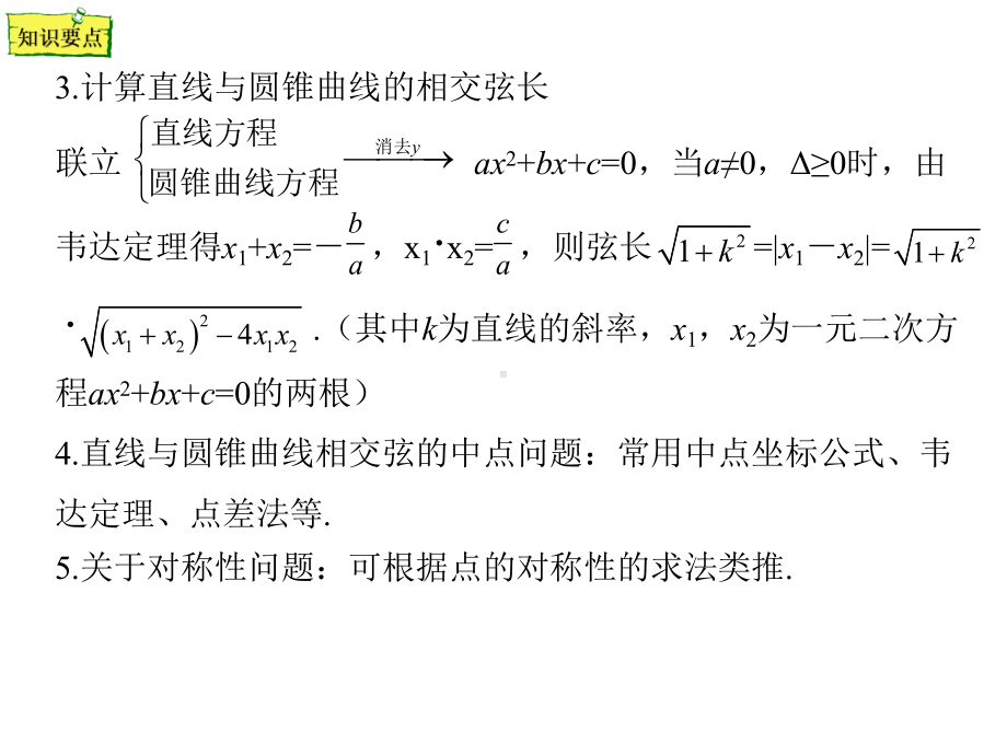 考点51直线与圆锥曲线课件-2021年浙江省中职升学数学一轮复习.pptx_第2页