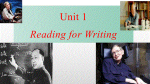 Unit 1 Science and scientists Reading for Writing （ppt课件）-2022新人教版（2019）《高中英语》选择性必修第二册.pptx