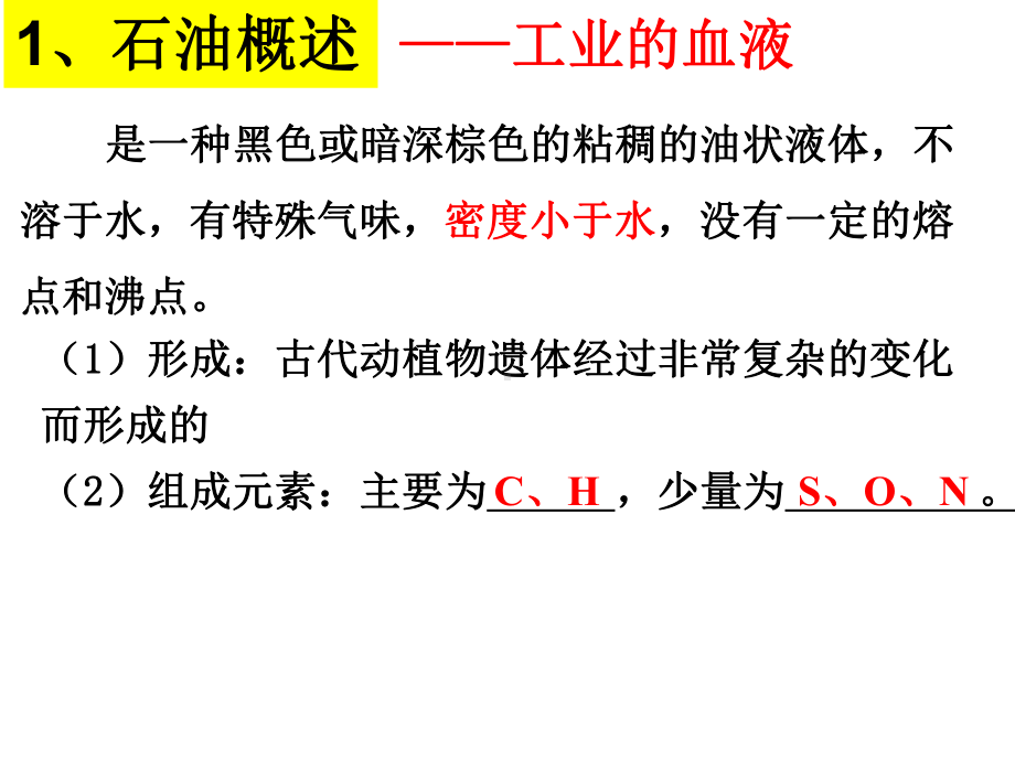 苏教版高中化学必修二312 石油炼制 乙烯课件 .ppt_第2页