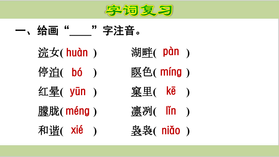 部编人教版五年级上册小学语文第七单元复习课件.ppt_第2页