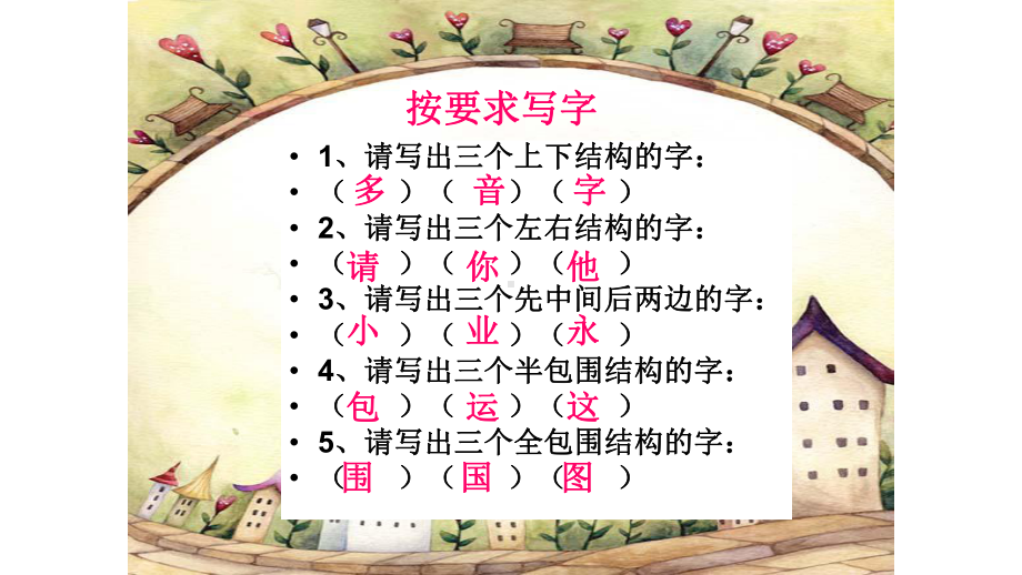 部编本人教版二年级语文上册期末复习词语和日积月累课件.pptx_第2页