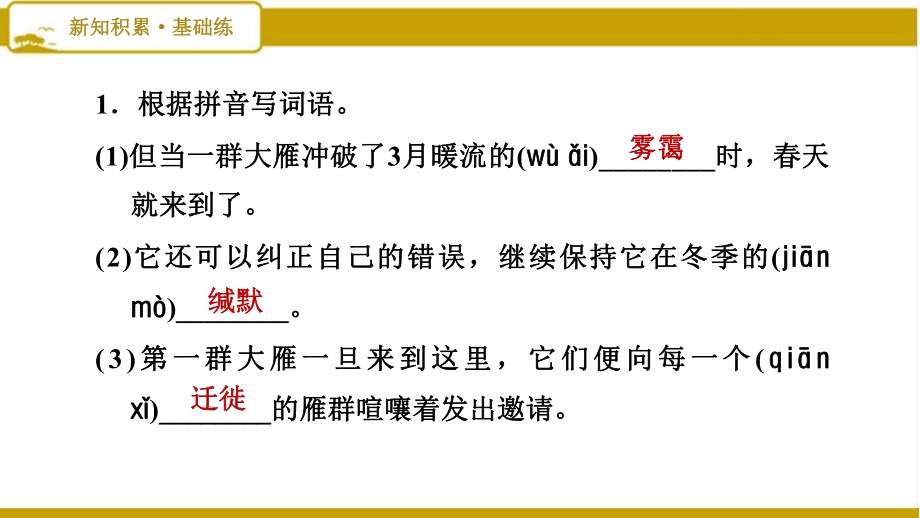 部编版初中语文八年级下册第二单元：7大雁归来课件.pptx_第2页