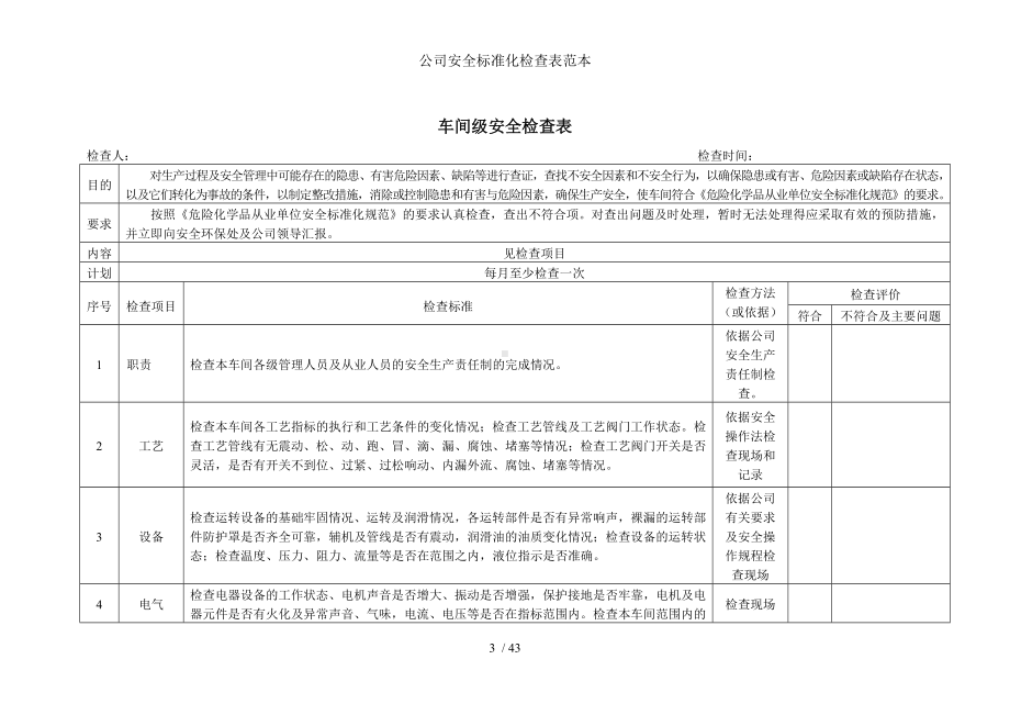 公司安全标准化检查表范本参考模板范本.docx_第3页