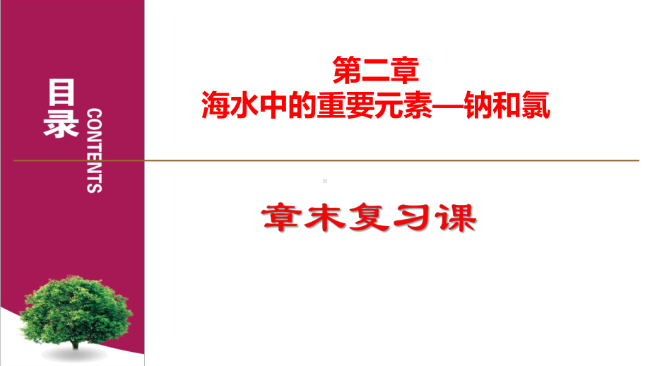 第二章海水中的重要元素-钠和氯章末复习课课件.pptx_第1页