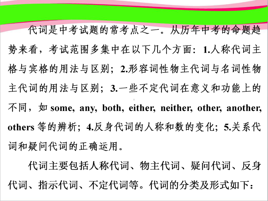 通用版中考英语语法精讲 第3讲 代词 专项讲解省优课件.ppt_第2页