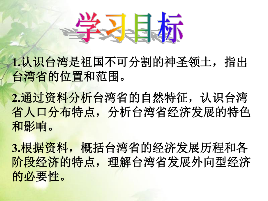 第四节祖国的神圣领土──台湾省(人教版八下地理)课件.ppt_第2页