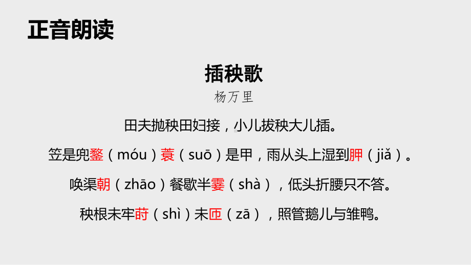 统编版高中语文必修上册《插秧歌》课件.pptx_第3页