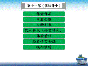 部编中考语文名著单篇阅读第十一部《儒林外史》全解课件.ppt