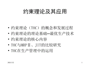 约束理论及其应用课件.ppt