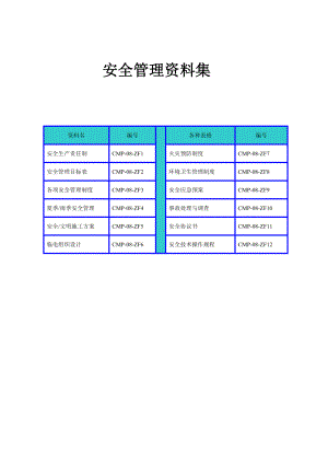 建设施工企业安全管理资料集合参考模板范本.docx